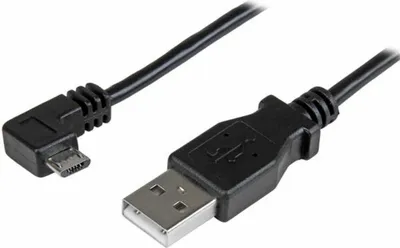 Zdjęcie produktu dla StarTech.com USBAUB50CMRA, 0,5 m, USB A, Micro-USB A, USB 2.0, Męska/Męska, Czarny