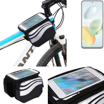 Produktbild von K-S-Trade Rahmentasche Fahrrad-Halterung kompatibel mit Honor Play 60 Plus Rahmenhalterung Fahrrad Handyhalterung Fahrradtasche Handy Smartphone