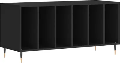 Produktbild von vidaXL Plattenschrank Schwarz 100x38x48 cm Holzwerkstoff