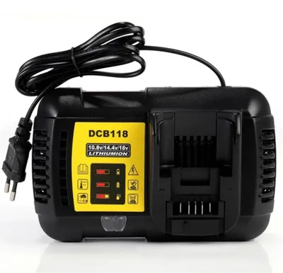 Schnellladegerät für Li-Ion-Akkus, 14,4 V/18 V/10,8 V, DCB118