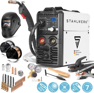 Produktbild von STAHLWERK Schweißgerät MIG MAG 160 M Vollausstattung IGBT mit echten 160 Ampere