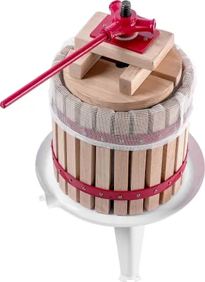 Image de Presse-fruits et baies - Presse-agrumes - Capacité 12 l - Avec sac filtrant - Pour jus, vin, teintures -  CE/UE - Fabriqué en Pologne