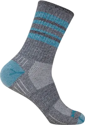 Produktbild von Wrightsock ESCAPE, Crew, Turquoise-Strips S