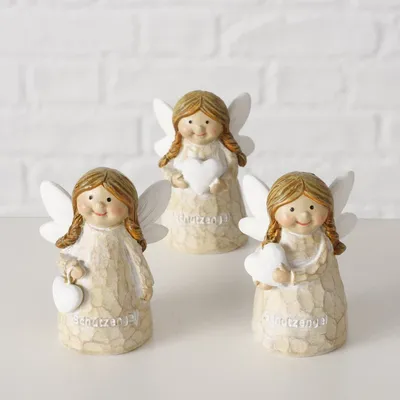 Produktbild von Schutzengel Figuren Mimmy im 3er Set – Handgefertigte Deko für Besinnlichkeit