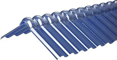 Produktbild von Gutta Wellfirsthaube Acryl Sinus 76/18 klar 1045 mm (2-teilig)