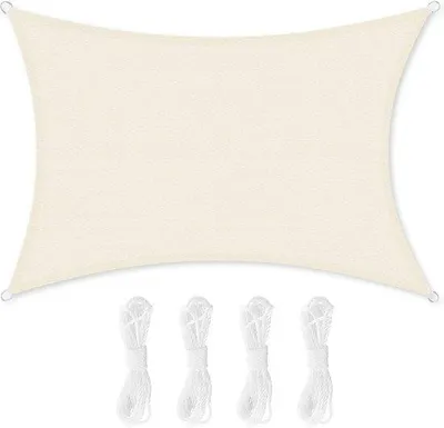 Produktbild von Famanu Sonnensegel 3x4 m - UV-Schutz, Atmungsaktiv und Wasserdurchlässig