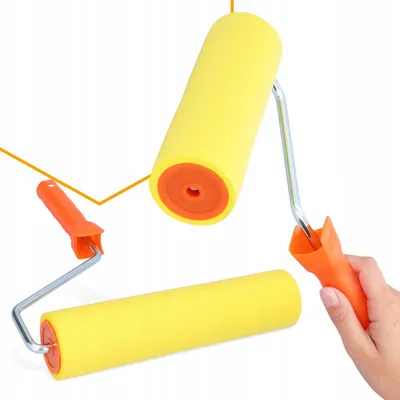 Produktbild von Polax Gummi Andrückrolle Tapetenwalze mit Griff 25 cm