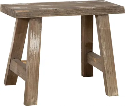 Produktbild von Fußbank aus Holz mit Shabby Finish 35X24X27 cm
