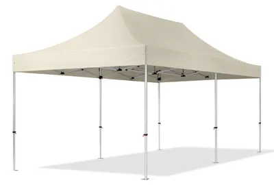 Produktbild von TOOLPORT 3x6m Aluminium Faltpavillon, ohne Seitenteile, creme