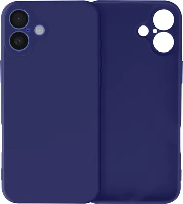 Zdjęcie produktu dla Avizar, elastyczne etui ochronne do Apple iPhone 16, Soft Touch, granatowe