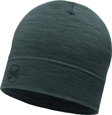 Produktbild von Buff Merino Lightweight Beanie Solid Grey UNI Mütze