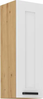 Image de Armoire haute supérieure LAILI – largeur 30 cm, blanc / chêne artisan