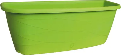 Produktbild von Geli Blumenkasten MAYA Mintgrün 50 cm mit Bewässerung & Haltern - Kunststoff