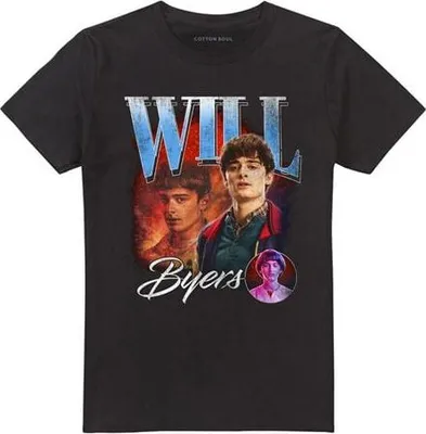 Produktbild von Stranger Things T-Shirt Herren Season 5 - Will Homage schwarz M