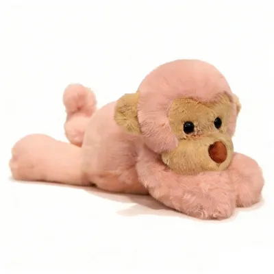 Produktbild von Plüsch Affe 40 cm – Weiches Kuscheltier und Kissen Rosa