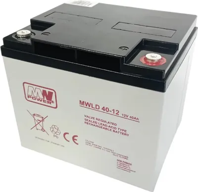 Zdjęcie produktu dla Akumulator MWLD 40-12 AGM 12 V/40 Ah Kompaktowy i bezobsługowy