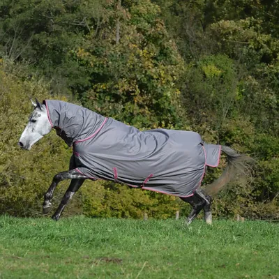Produktbild von Bucas Weidedecke in Größe 115 - Freedom Turnout Light Full Neck 0g - Smoke Grey