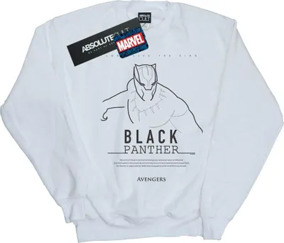Produktbild von Marvel - "Long Live The King" Sweatshirt für Herren BI41325 (5XL) (Weiß)