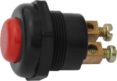 Produktbild von Hochstrom KFZ Drucktaster Rot 25A Druckknopf Taster Schalter Start Anlasser Hupe Rot