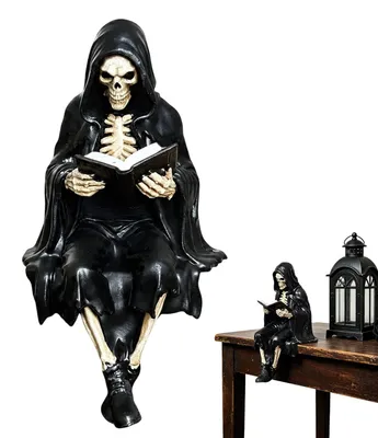 Produktbild von Gotische Statue mit Harzgewand zur Halloween-Dekoration