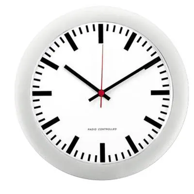 Produktbild von Funkuhr "Bahnhof" Silber (51.001.323)