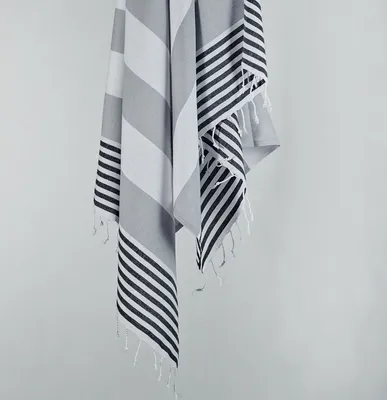 Produktbild von Mijolnir, Sultan - Black, Strandtuch, Schwarz, 100% BAUMWOLLE, 100 x 180 cm