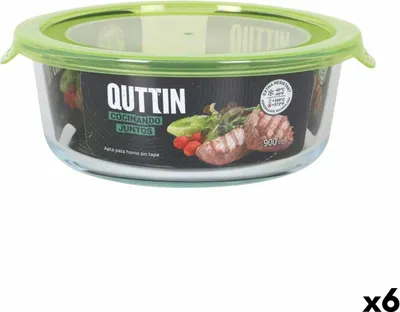 Obrázek produktu pro Obědový box Quttin zelený 900 ml 19 x 18 x 7 cm (6 kusů)