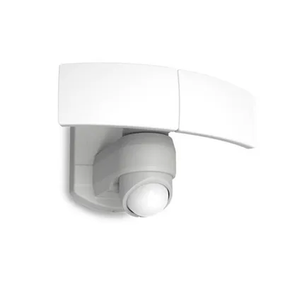Zdjęcie produktu dla Kinkiet zewnętrzny LED z czujnikiem ruchu ARC biały 19W Zimna biel 1200lm tworzywo sztuczne wym:15,6x20,4x27,7cm IP54 Lutec