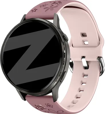 Produktbild von Bandz Silikonarmband , passend für Garmin Vivoactive 4s / Vivomove 3s / Venu 4 – 41 mm / Venu 3s / Venu 2s / Forerunner 265s – Flieder/Violett