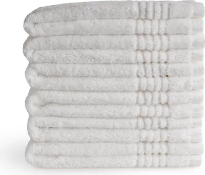Produktbild von PHLOX PHLOX Supreme Gästehandtücher 30x50 - 6er Set - Schwere Qualität 600 g/m2 - Weiß
