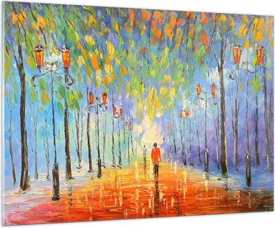 Produktbild von Bilder auf glas - Park Natur - 100x70cm - Glasbilder - Wandbilder - Bilder - Kunstdruck - zum Aufhängen bereit - Wanddekoration aus Glas - Glas Bilder - Wandbild auf Glas - Einteilig - GAA100x70-3507