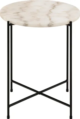 Produktbild von AC Design Avila, Beistelltisch, Rundform, 4 Bein(e), Weiß