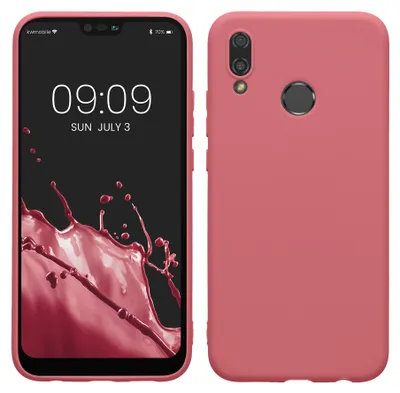 Produktbild von kwmobile Handyhülle für Huawei P20 Lite Hülle - TPU Case - Kabelloses Laden - Schutzhülle Cover in Dark Rose