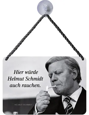 Obrázok produktu pre Blechschild »Helmut Schmidt«.