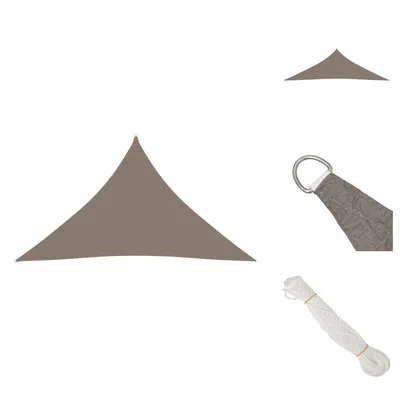 Produktbild von vidaXL Sonnensegel Oxford-Gewebe Dreieckig 3,5x3,5x4,9 m Taupe - Sonnenschirme & Sonnenschutze