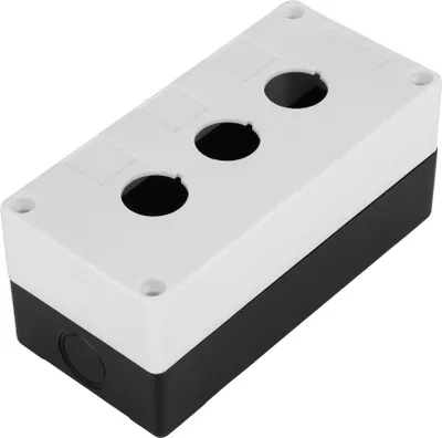 Productafbeelding van Schakelkast, drukknopkast, drukknopbedieningskast, schakelbedieningskast, schakelkast met drie openingen, schakelkast 22 mm, beschermkast voor drukknop