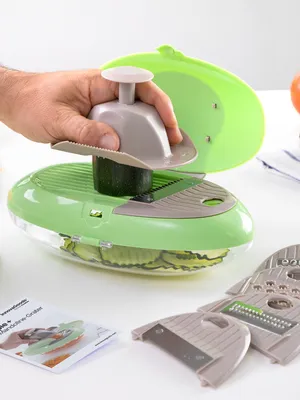 Produktbild von InnovaGoods Choppie+ Mandoline/Reibe 5-in-1 mit Schnittschutz