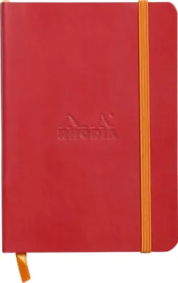 Produktbild von RHODIA Notizbuch RHODIARAMA DIN A6 liniert mohnrot 72 Blatt