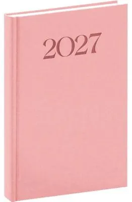 Obrázok produktu pre NOTIQUE Denný diář Biella 2027, ružová farba, 15 x 21 cm
