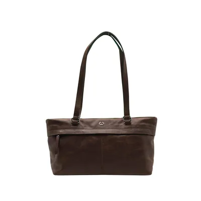 Produktbild von GERRY WEBER Leder Schultertasche Segovia Shopper MHZ Dark Brown braun