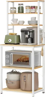 Produktbild von Standküchenregal mit 6 Ebenen – Mikrowellenregal – platzsparend – 40 x 60 x 167 cm