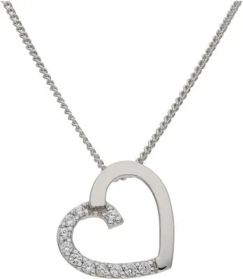 Produktbild von JuwelmaLux Anhänger 333/000 (8 Karat) Weißgold mit Zirkonia JL13-02-0154