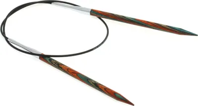 Produktbild von Lana Grossa Rundstricknadel Design-Holz Multicolor, Größe:60 cm / 8.0 mm