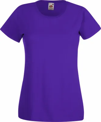 Image de Fruit Of The Loom Lady-Fit T-Shirt Femme BC1354 (XL) (Violett)