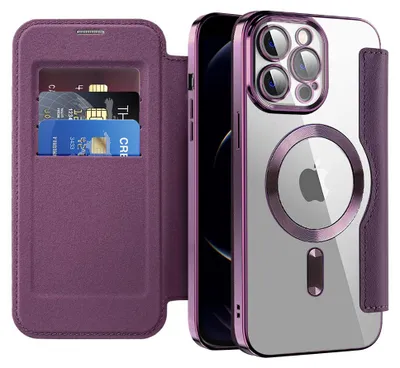 Obrázok produktu pre Techsuit - SmartMag Book puzdro na iPhone 12 Pro Max - fialové