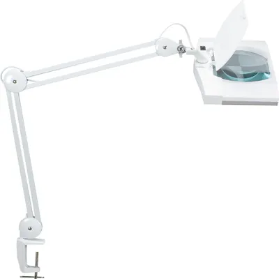 Produktbild von MAUL LED Lupenleuchte MAULvitrum Klemmfuß weiß (EEK A)