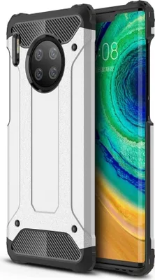 Produktbild von Mobigear Outdoor  Huawei Mate 30 Pro Hülle Hardcase Backcover Stoßfest - Silber