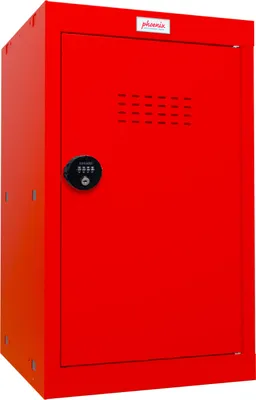 Immagine prodotto di Phoenix CL0644RRC Cassettino a cubo Cube Locker 87 L rosso - Serratura a combinazione - Per casa, ufficio, palestra, scuola