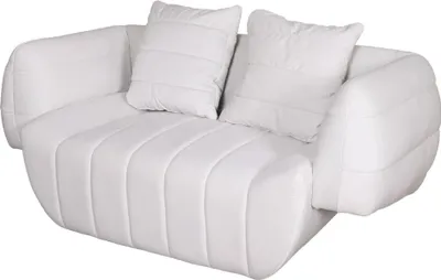 Produktbild von FURNLUX Sofa Nua Weiss 160cm / Hauptfarbe: Weiß / Abmessungen: 160 x 70 x 90 cm