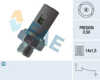 Produktbild von FAE 12636 Öldruckschalter Öldrucksensor für RENAULT Clio III Schrägheck (BR0/1, CR0/1) CLIO II (BB0/1/2, CB0/1/2) MEGANE III Grandtour (KZ0/1)